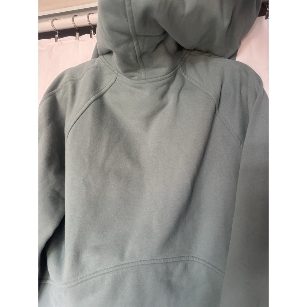 Womens Half Zip Tops Long Sleeve V Neck Baggy Sweatshirt Aqua Teal JJ16 - Picture 5 of 6